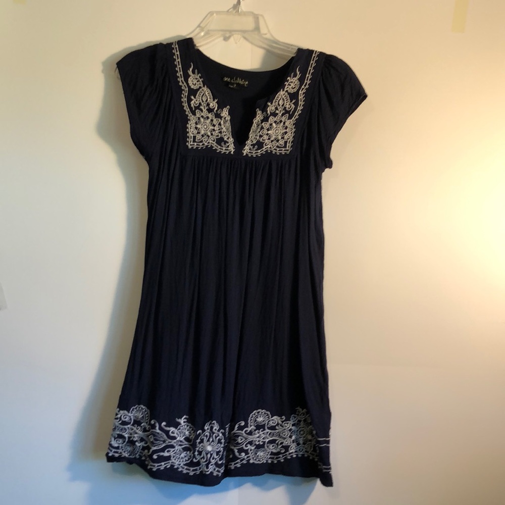 Embroidered Top/Mini Dress